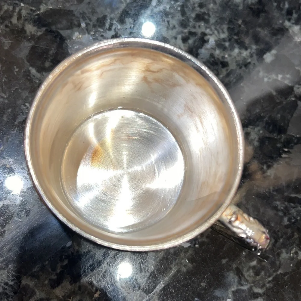 VINTAGE SILVER-PLATED CHILD CUP 1980s - Picture 11 of 14